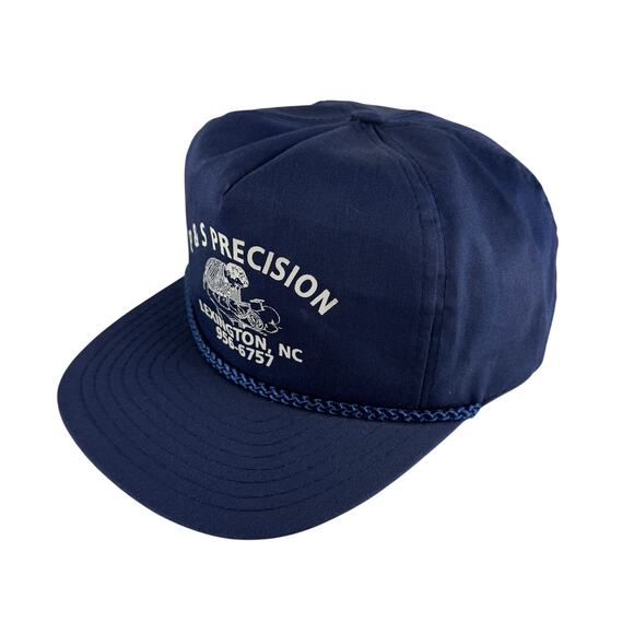 Vintage P&S Precision Lexington NC Trucker Hat Navy Snapback‎ Rope Cap OSFM - Picture 4 of 8
